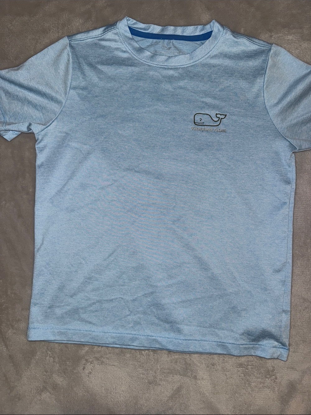 Vineyard Vines Pale Blue Short Sleeve Whale Tee
